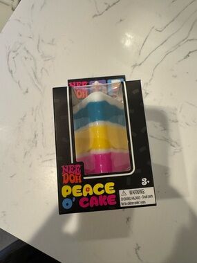 Peace O'Cake Scented Stackable Stress Toy - Pink, Yellow, Blue, White Nee Doh